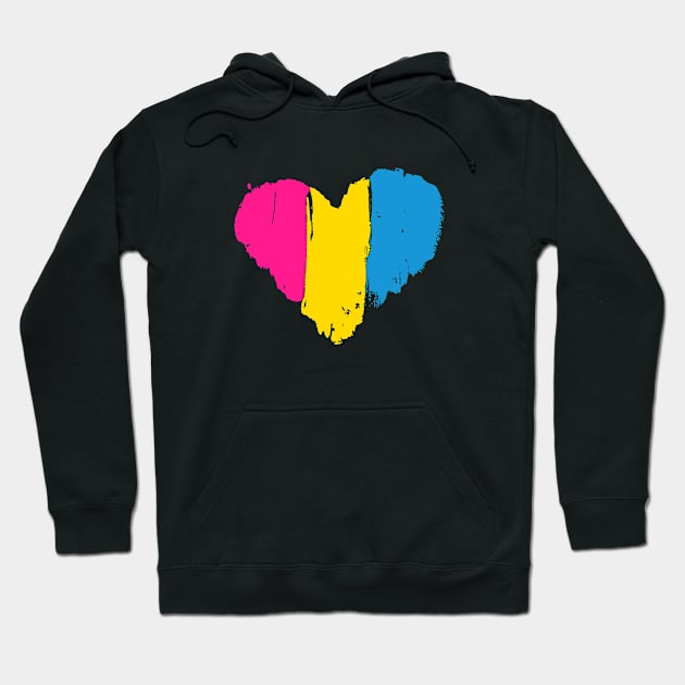 Pansexual Heart Hoodie by Pridish